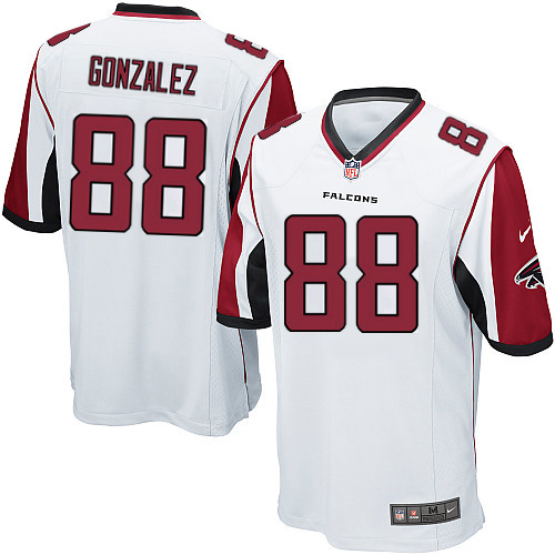 Youth Elite Tony Gonzalez Nike Jersey White Road - #88 NFL Atlanta Falcons
